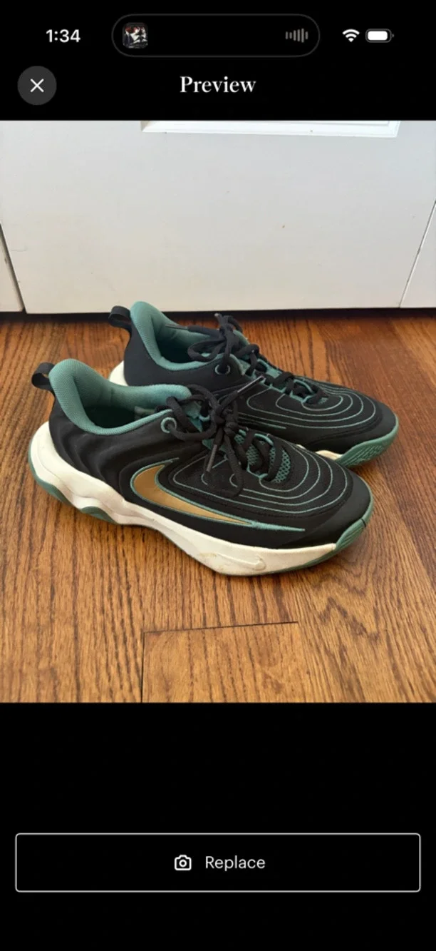 Nike Cosmic Unity 3 Black/Jade Ice Basketball Shoes Boys Size 4